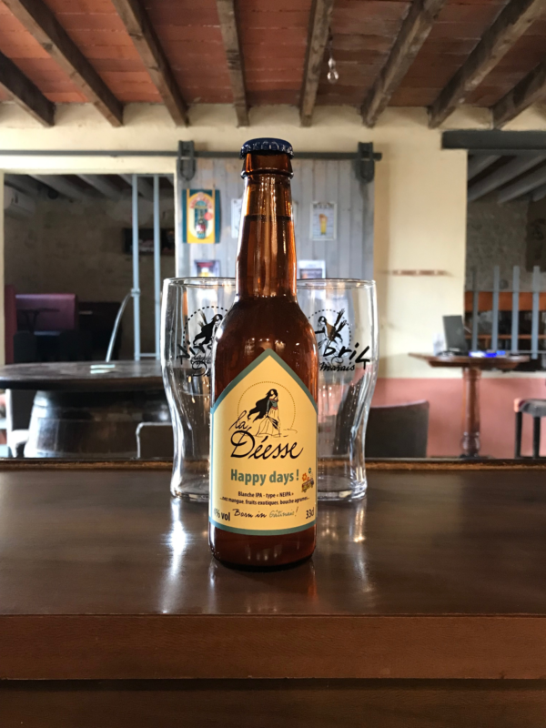 Bouteille de bière La Happy Days