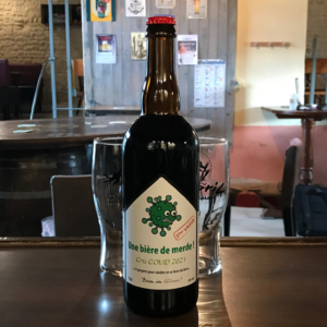 Bouteille de bière la covid 75cl