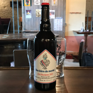Bouteille de bière élections 75cl
