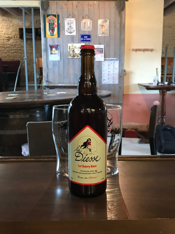 Bouteille de bière la cherry beer 75 cl