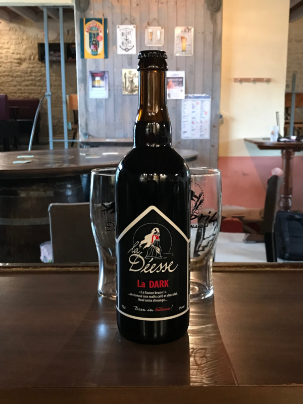 Bouteille de bière la dark 75 cl